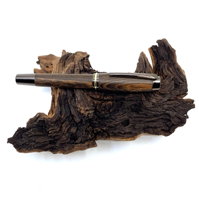 Drevené plniace pero Elegance - Bocote titanium